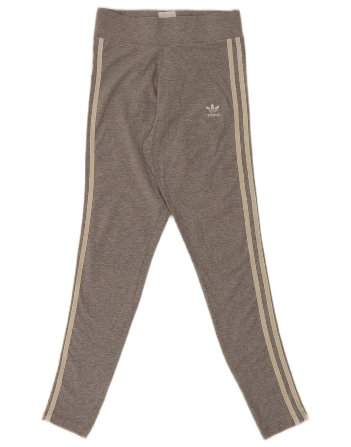 Leggings pentru femei Adidas UK 8 Small Gri Bumbac