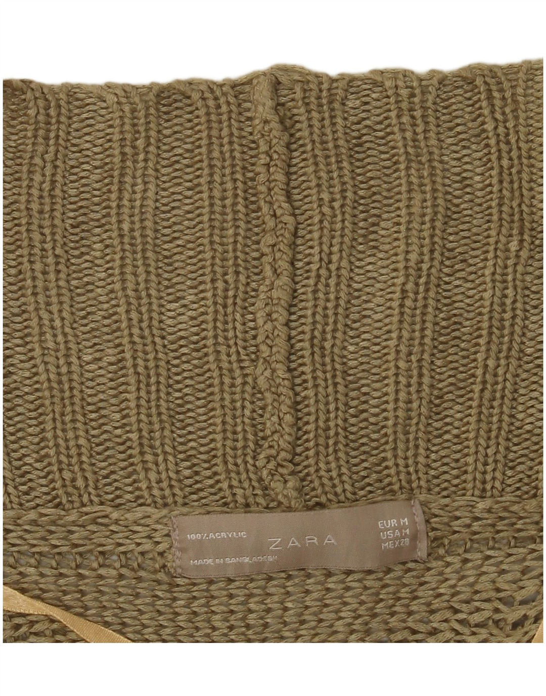 Pulover cardigan Poncho pentru femei Zara UK 14 Medium Khaki