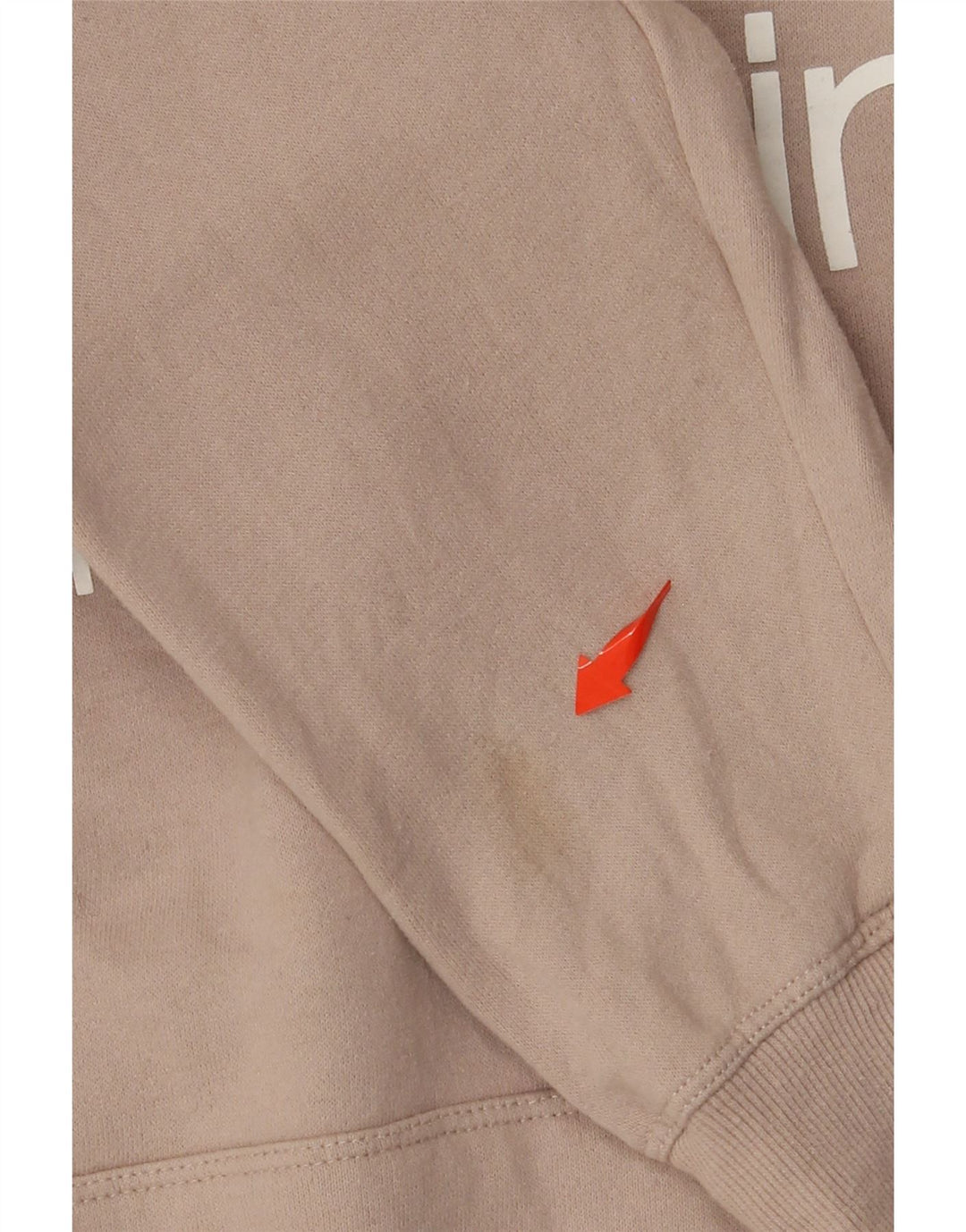 CALVIN KLEIN Pulover de performanță cu capota largi pentru femei UK 14 Bej mediu