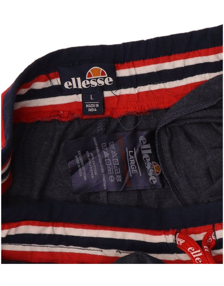 Pantaloni de trening pentru bărbați Ellesse, mari, albastru, bumbac cu pete