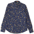 Cămașă subțire pentru bărbați BENETTON, albastru marin mediu, floral