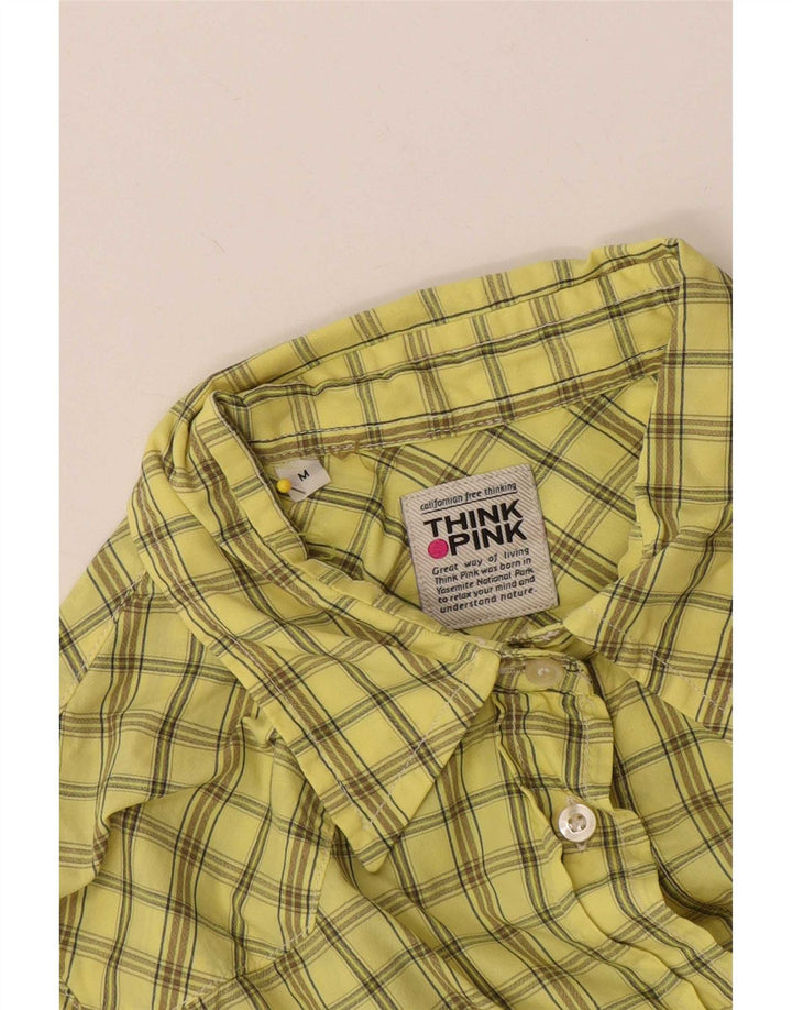 Cămașă pentru femei Think Pink UK 14 Medium Yellow Check