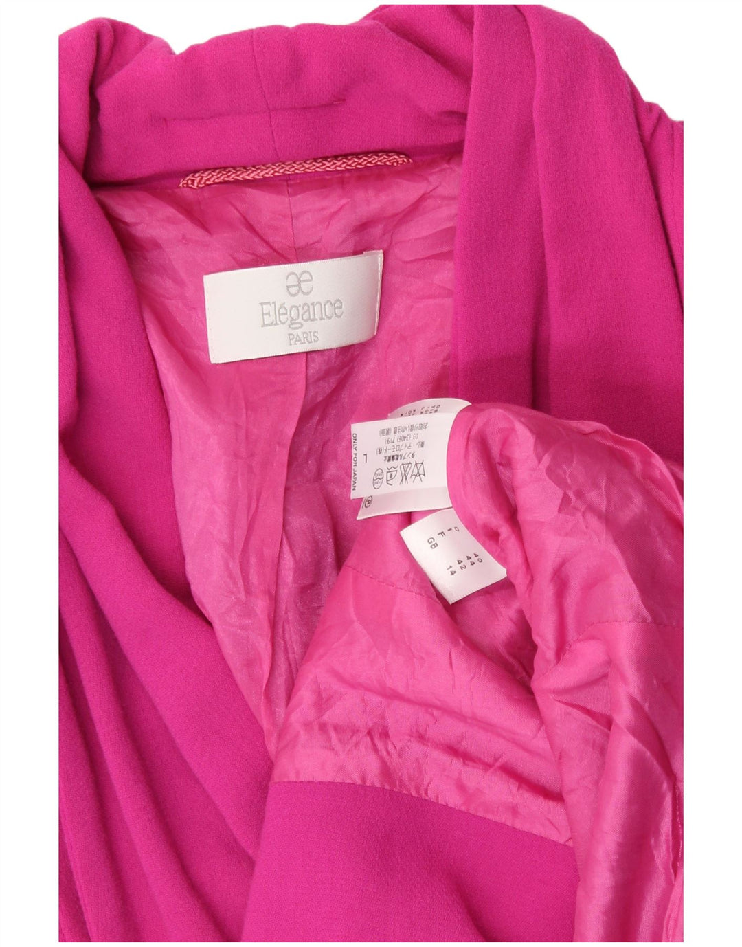 Jachetă Blazer Elegance pentru femei UK 14 Medium Pink Lână