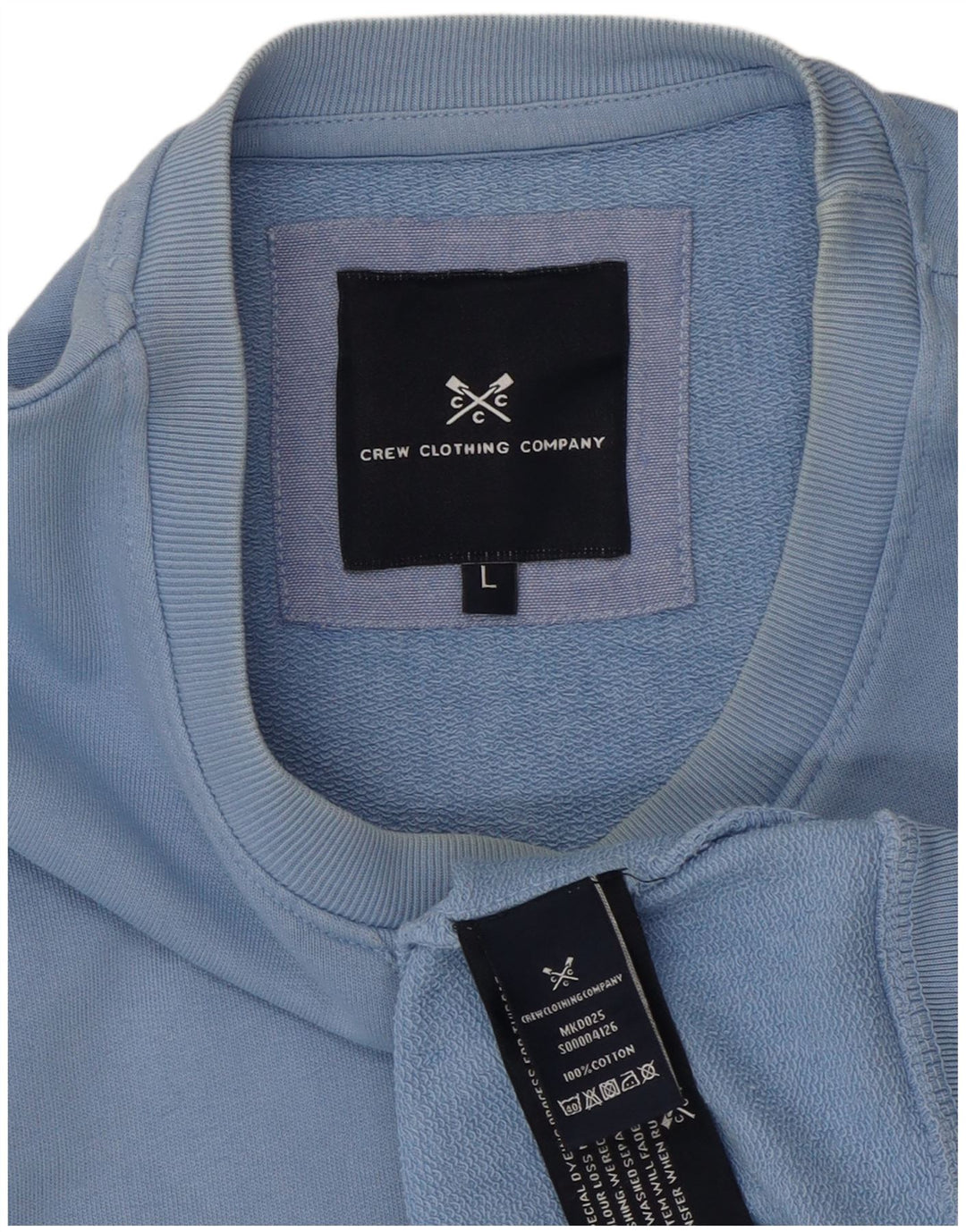 Crew Clothing Hanorac pentru bărbați Pulover mare Bumbac albastru