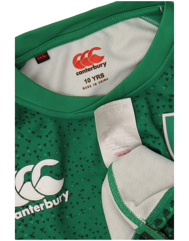 CANTERBURY Tricou grafic pentru baieti Top 9-10 ani Poliester verde