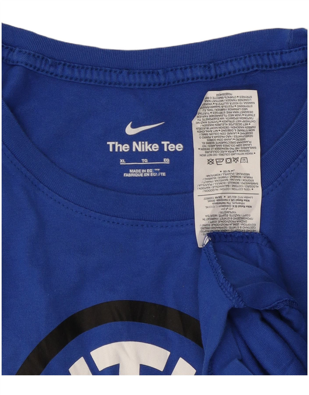 Tricou grafic NIKE Inter Milan pentru bărbați Top XL Bumbac albastru