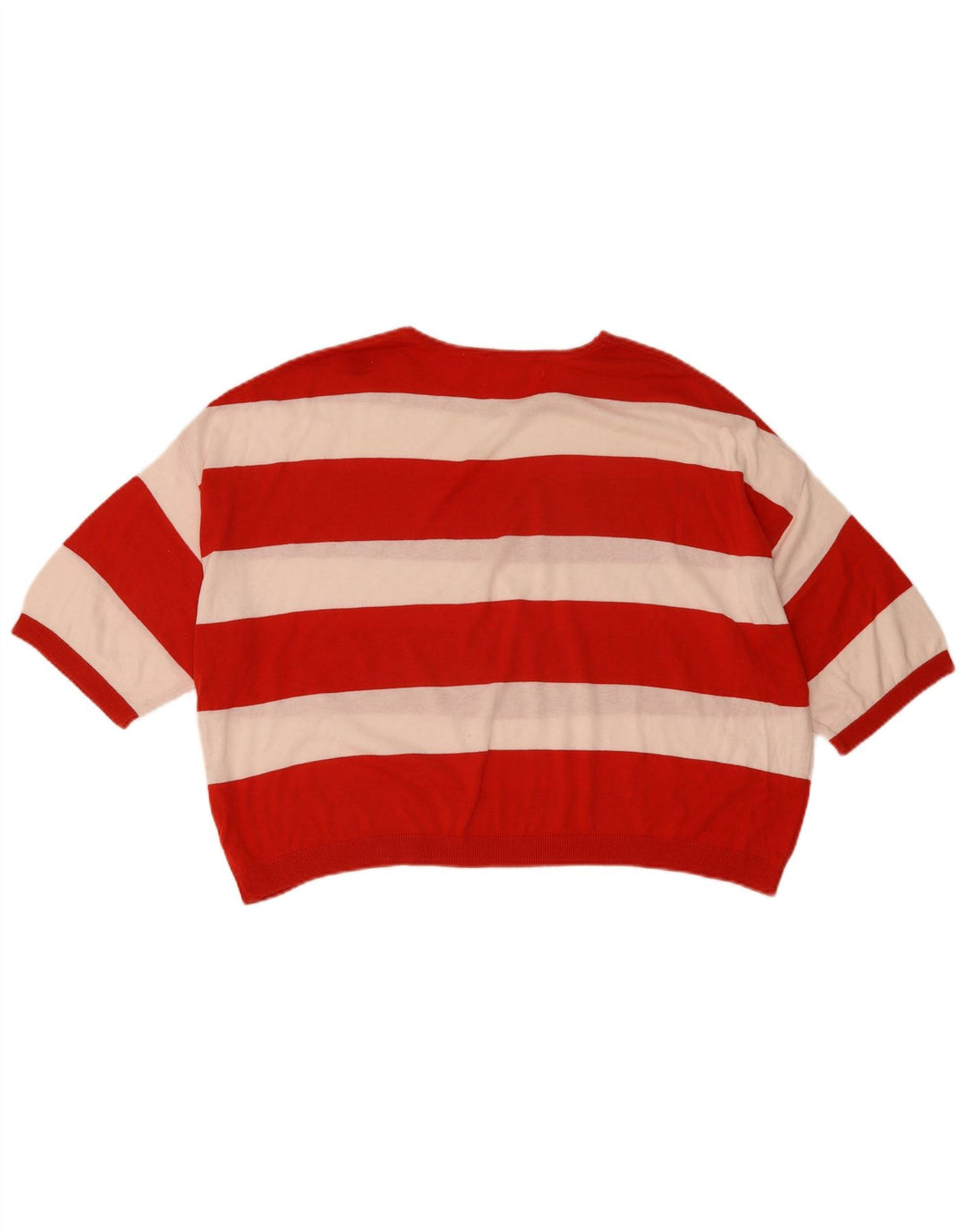 Pulover oversized Crop Crew Deck pentru femei Zara UK 14 Medium Red