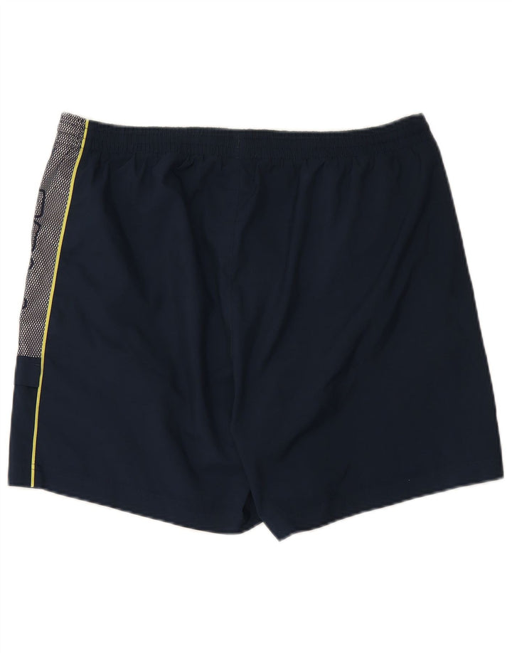 Pantaloni scurți de sport cu grafică FILA pentru bărbați, mari bleumarin