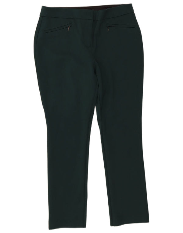 Marks & Spencer Pantaloni slim casual pentru femei UK 12 Medium W30 L26 Verde