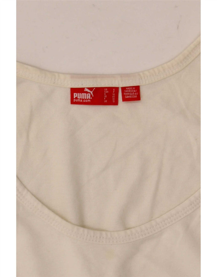 Vest Top pentru femei Puma UK 8 Small Off White
