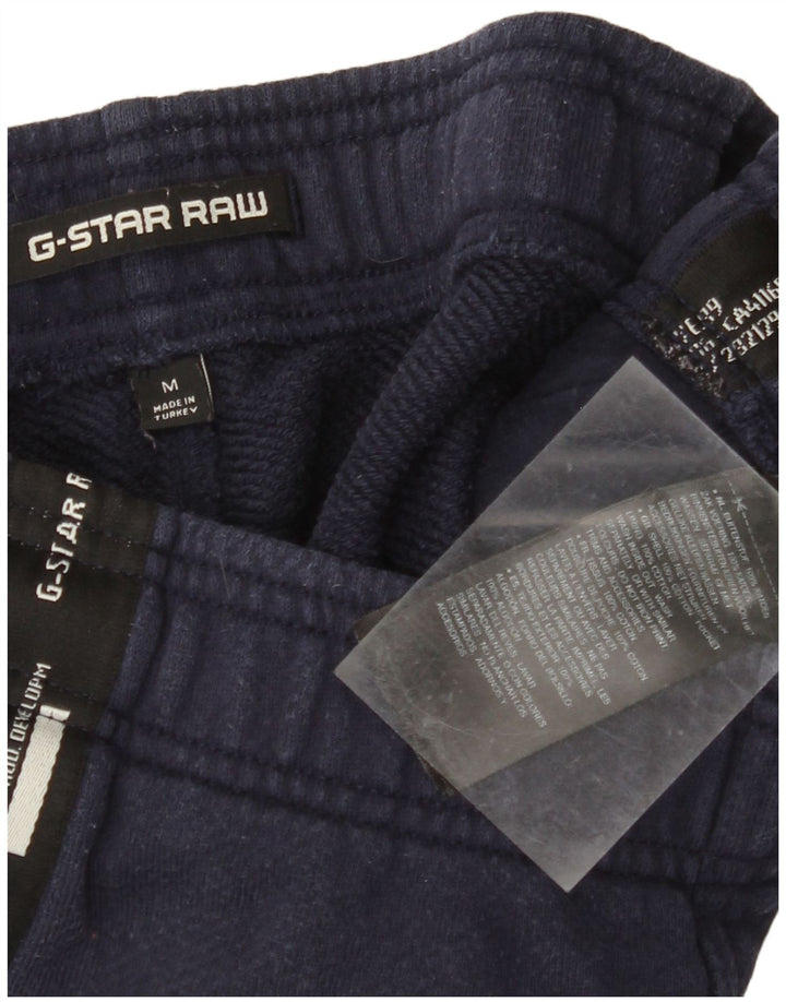 Pantaloni scurți sport grafic G-STAR pentru bărbați, bumbac mediu albastru bleumarin