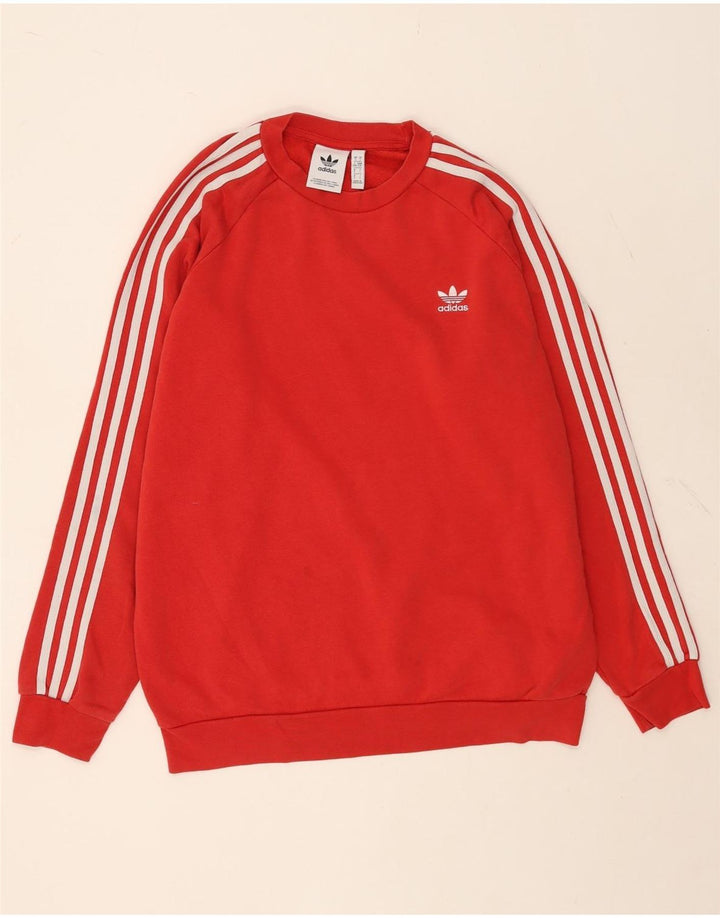 Hanorac pentru bărbați Adidas Jumper mare, roșu, bumbac