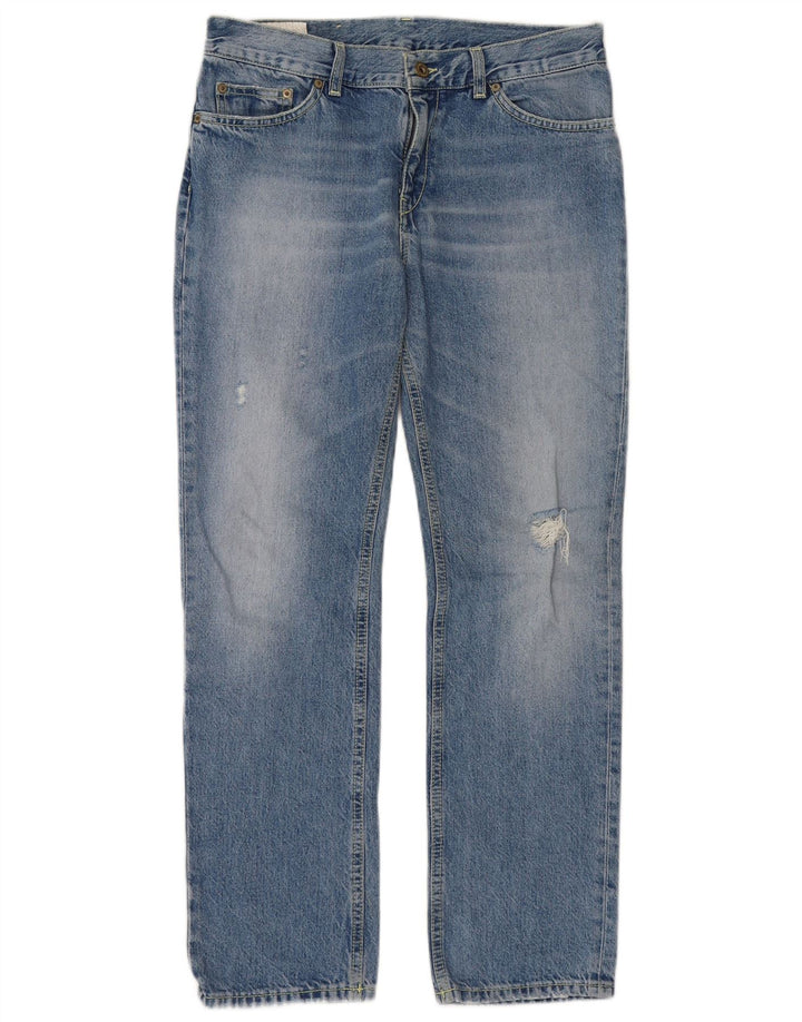 Dondup Blugi Distressed drepte pentru femei W27 L28 Bumbac albastru