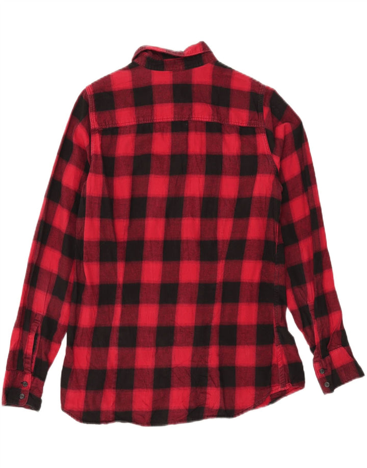 EDDIE BAUER Cămașă de flanel pentru femei UK 14 Medium Red Check