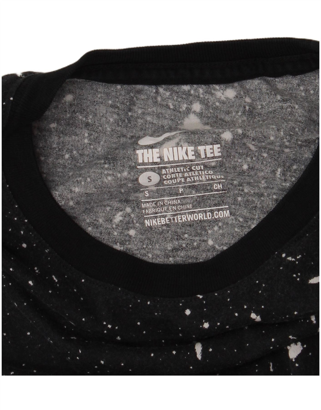 Tricou grafic pentru bărbați Nike Top Small Black Spotted