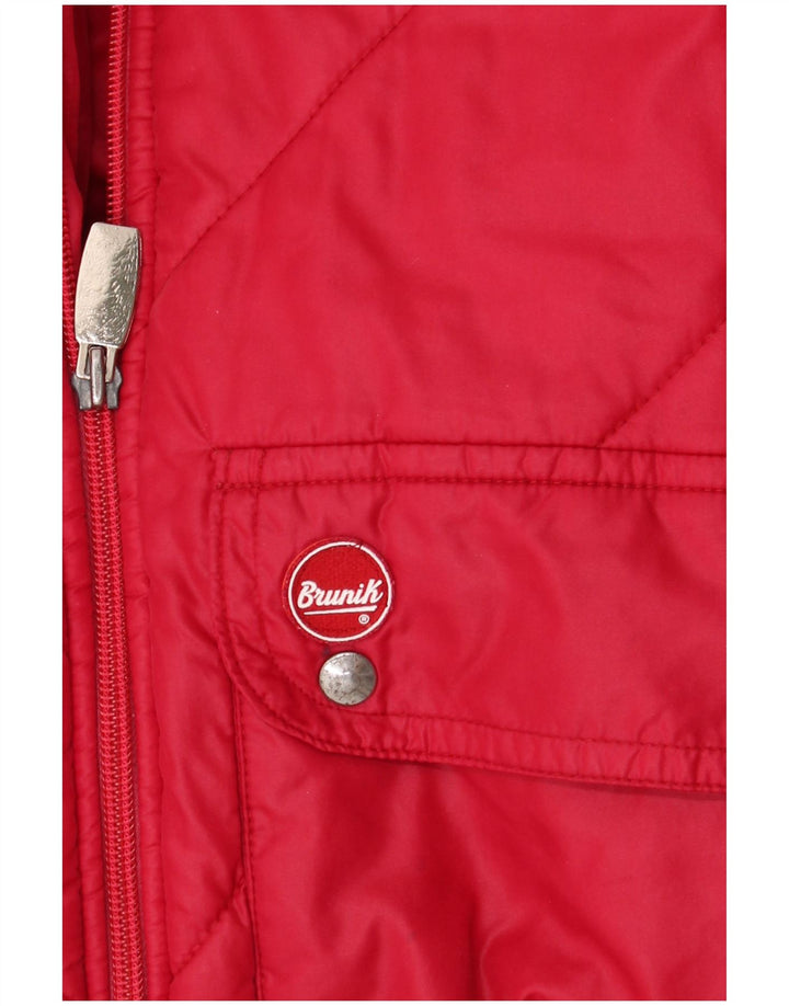 Jachetă căptușită pentru bărbați Brunik UK 38 Medium Red Colorblock