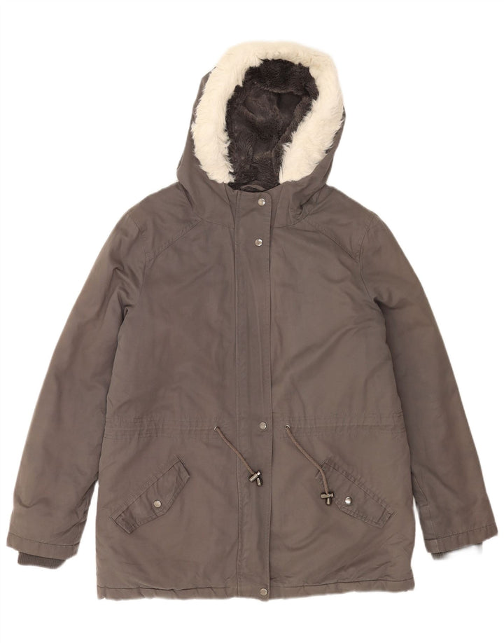 Jachetă parka cu glugă pentru femei Oasis UK 14 Medium Gri Poliester