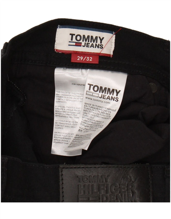 TOMMY HILFIGER Blugi drepti pentru bărbați Ryan W29 L32, bumbac negru