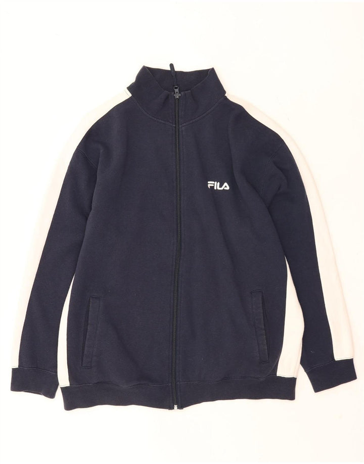 Jachetă pentru trening Fila pentru bărbați, mare, albastru, bumbac color bloc