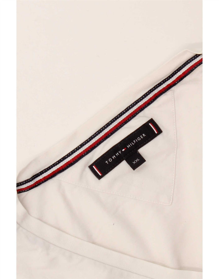 Tricou pentru bărbați Tommy Hilfiger Top 2XL Alb