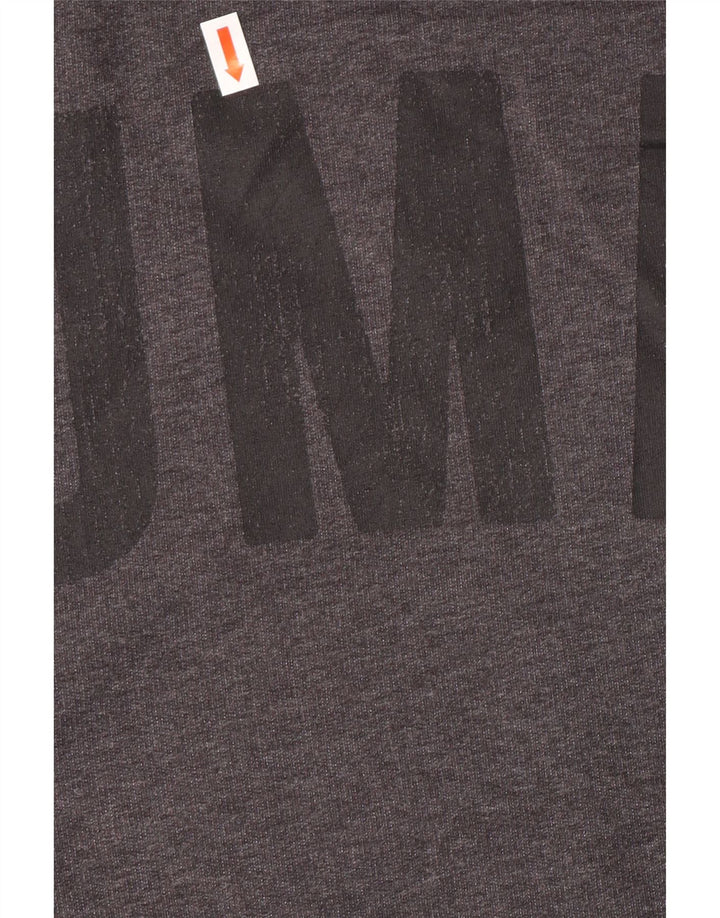 Pulover Puma Crop Graphic pentru femei UK 16 Large Gri