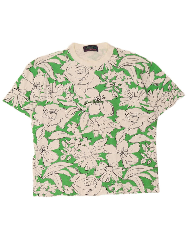 Tricou grafic Best Company pentru bărbați By Olmes Carretti Top XL Verde Floral