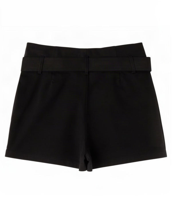 Pantaloni scurți chino cu talie înaltă pentru femei Zara Mici W26 Negru