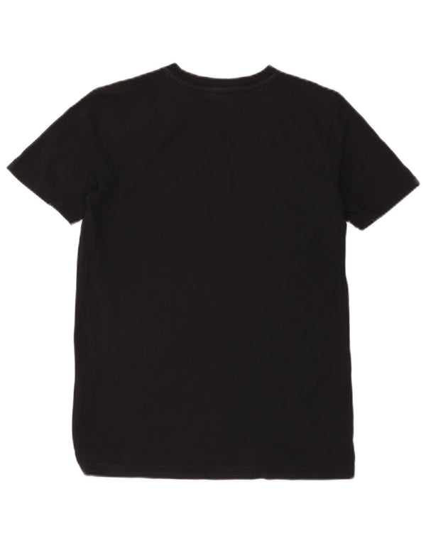 Tricou grafic North Sails pentru baieti Top 11-12 ani bumbac negru