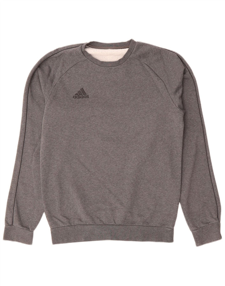 Hanorac pentru bărbați Adidas Jumper mic, gri, bumbac