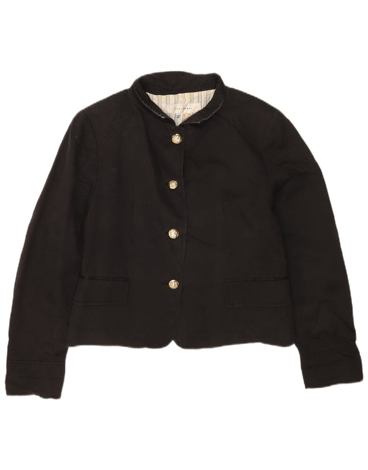 Jachetă Bomber pentru femei Zara UK 18 XL, negru, bumbac