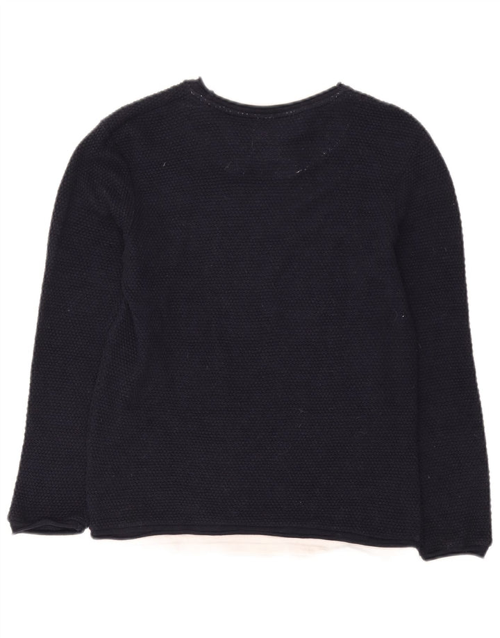 Pulover pentru bărbați Zara, cu gât crew, bleumarin mediu