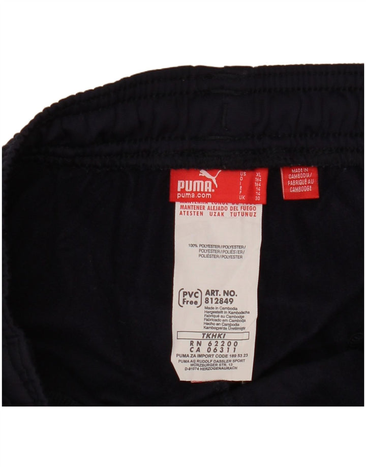 Pantaloni de trening PUMA pentru băieți 13-14 ani poliester bleumarin
