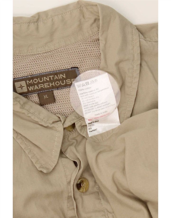 Cămașă pentru bărbați Mountain Warehouse XL Bej Bumbac