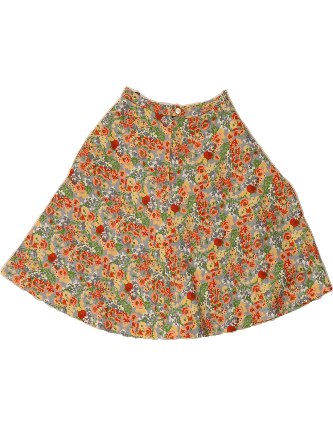 VINTAGE Womens A-Line Skirt W26 Small Multicoloured Floral Vintage Vintage and Second-Hand Vintage from Messina Hembry 