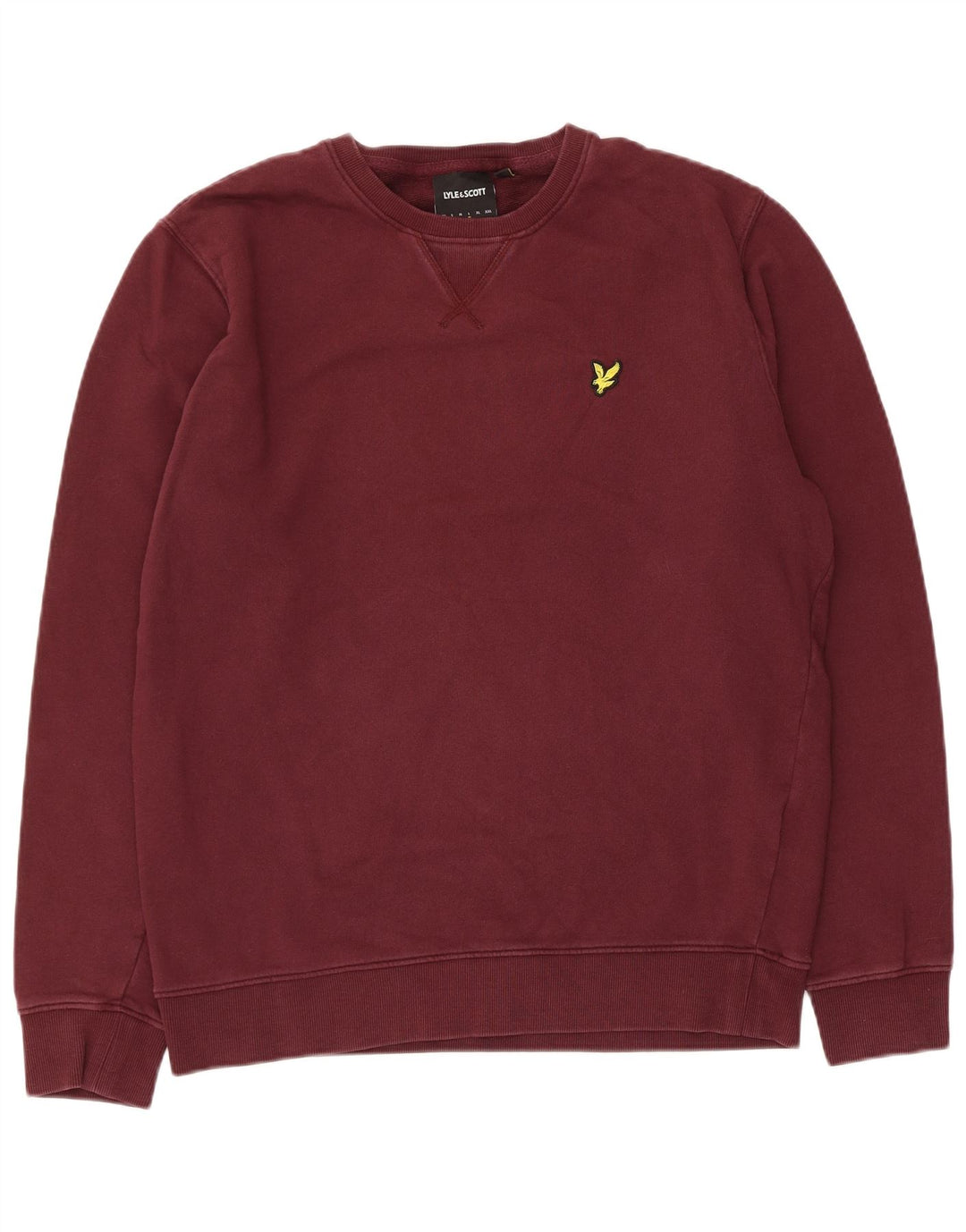 Hanorac pentru bărbați Lyle & Scott Pulover mare din bumbac maro