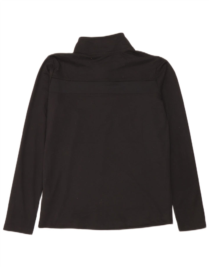 Trening pentru băieți Dri Fit Zip Neck Pullover Top 13-14 ani XL Negru