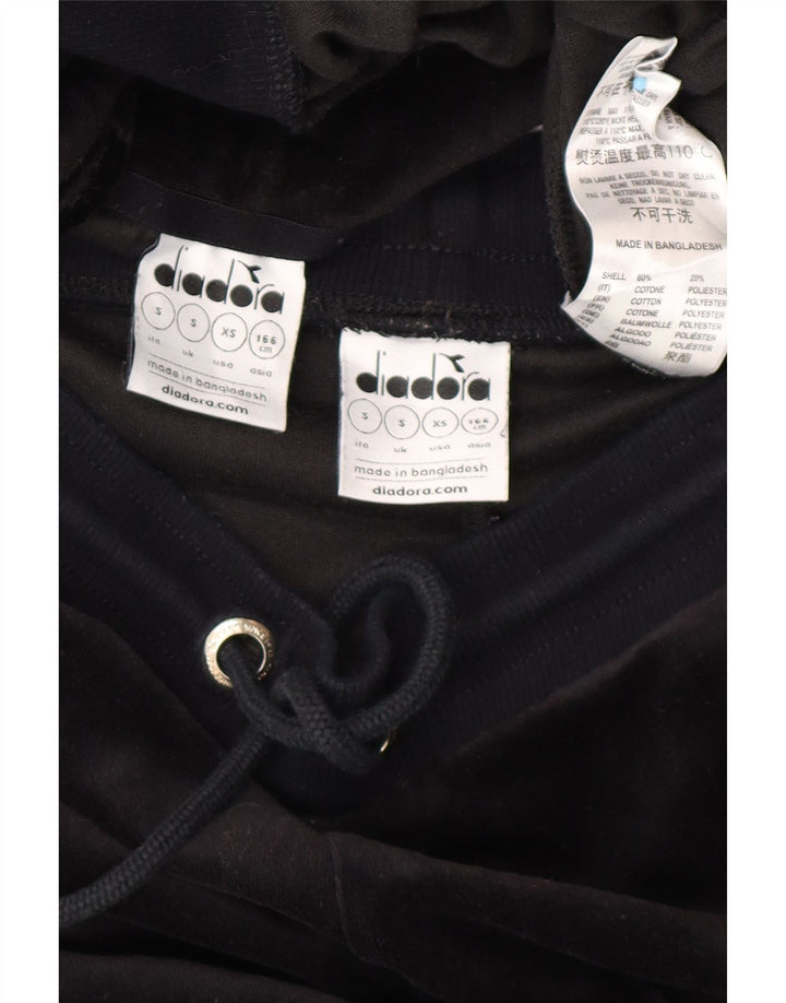 Trening complet din velur supradimensionat pentru femei DIADORA UK 10 Small Black