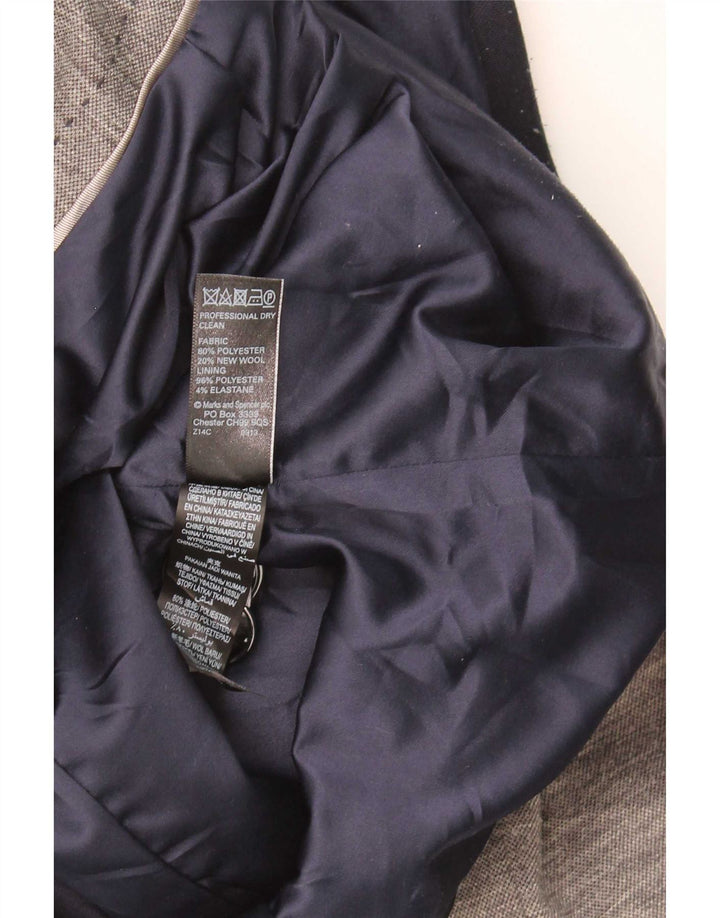 Jachetă pentru femei Marks & Spencer Autograph cu 2 nasturi, UK 12, gri mediu