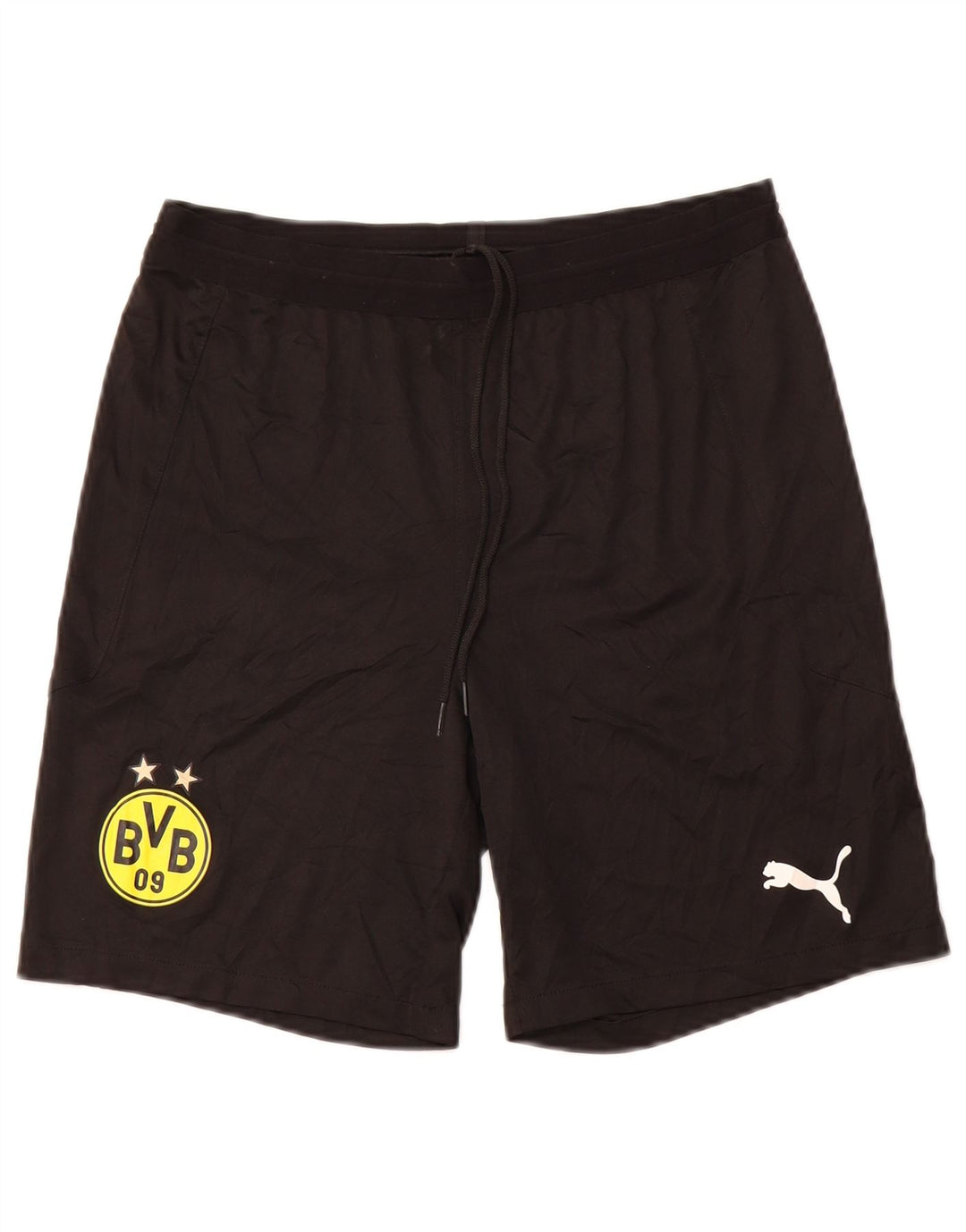 Pantaloni scurti sport PUMA BVB Dortmund pentru femei, mediu negru
