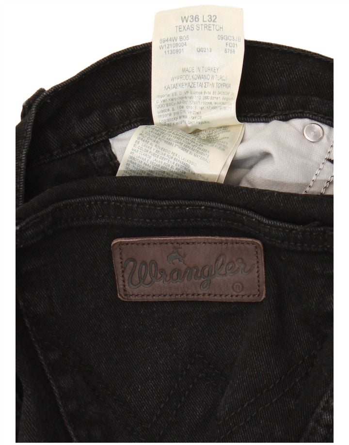 WRANGLER Blugi pentru bărbați Texas Stretch drepte W36 L32 bumbac negru