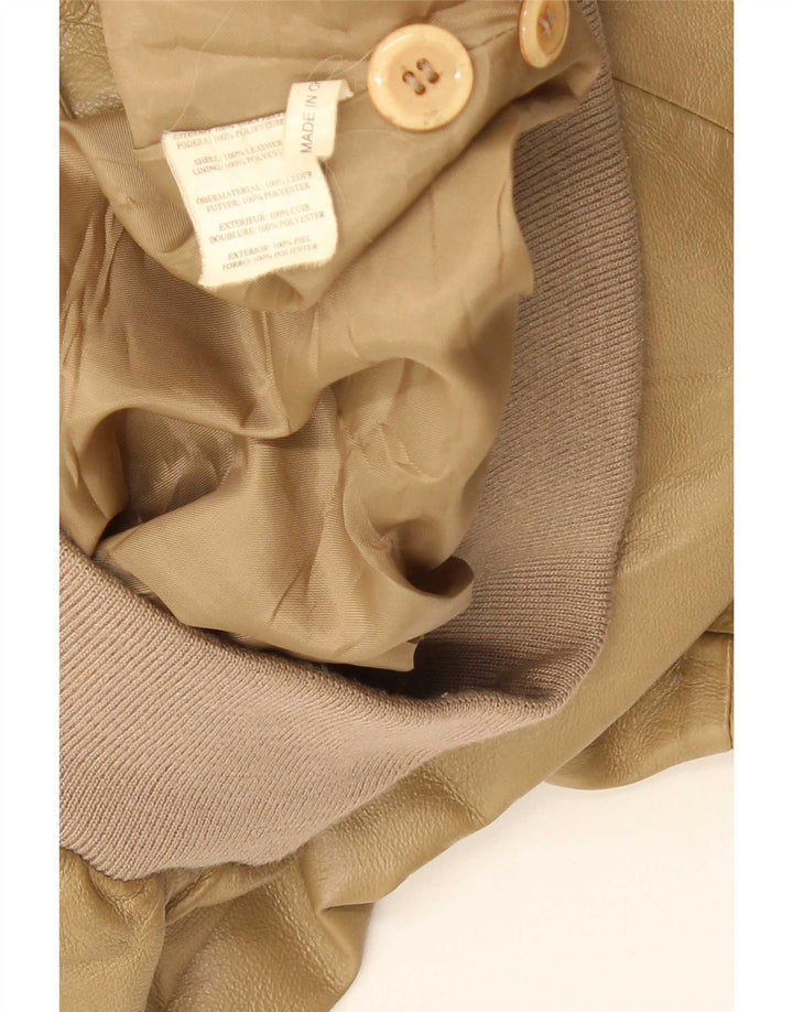 Bomber din piele vintage pentru bărbați UK 42 XL Bej
