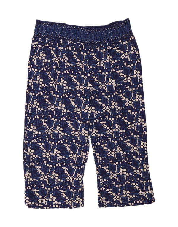 Pantaloni tăiați pentru femei Fat Face UK 24 4XL L46 L26 Bleumarin Geometric