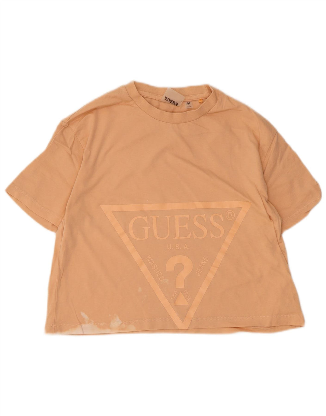 Tricou Crop Graphic pentru femei Guess Top UK 12 Medium Orange