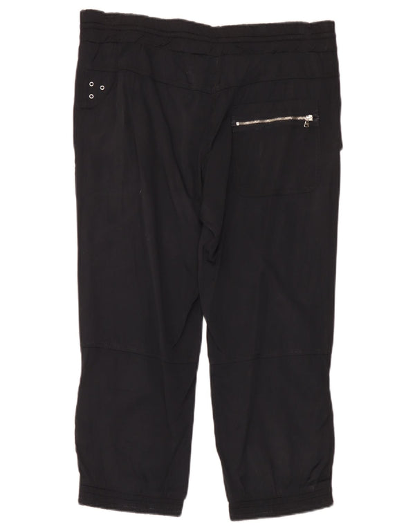 Newpenny Pantaloni tăiați drept pentru femei UK 12 Medium W36 L23 Negru