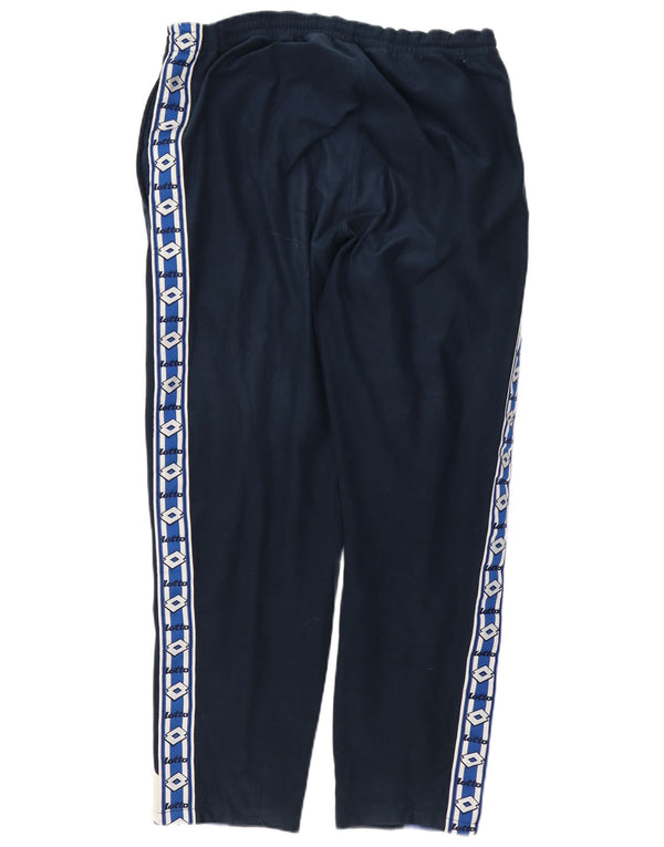 Pantaloni de trening grafic Lotto pentru bărbați Marea Britanie 42/44 XL Albastru bleumarin Colorblock