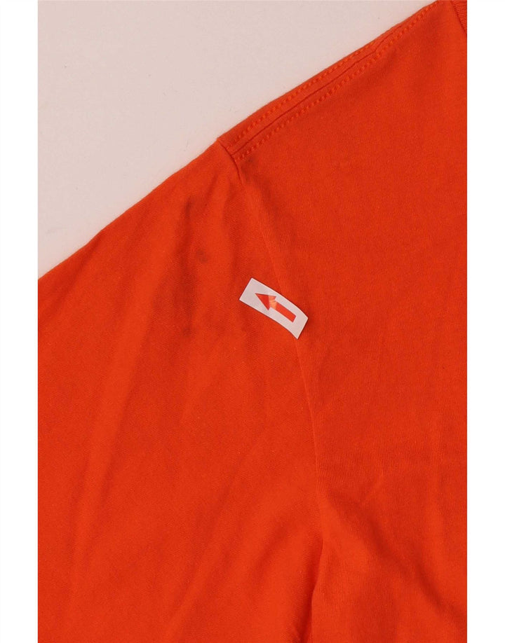Tricou grafic pentru bărbați Adidas Top din bumbac portocaliu mediu