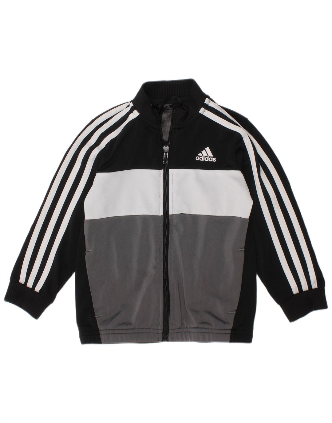 Jachetă pentru trening Adidas pentru băieți 3-4 ani, negru, poliester