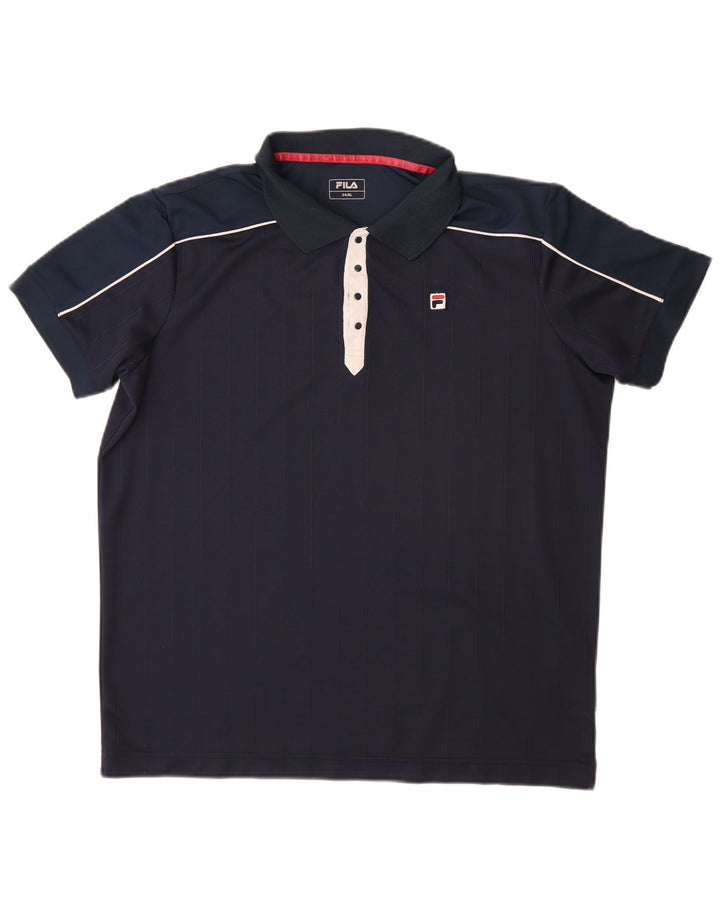 Tricou polo FILA pentru bărbați IT 54 XL Bleumarin Poliester