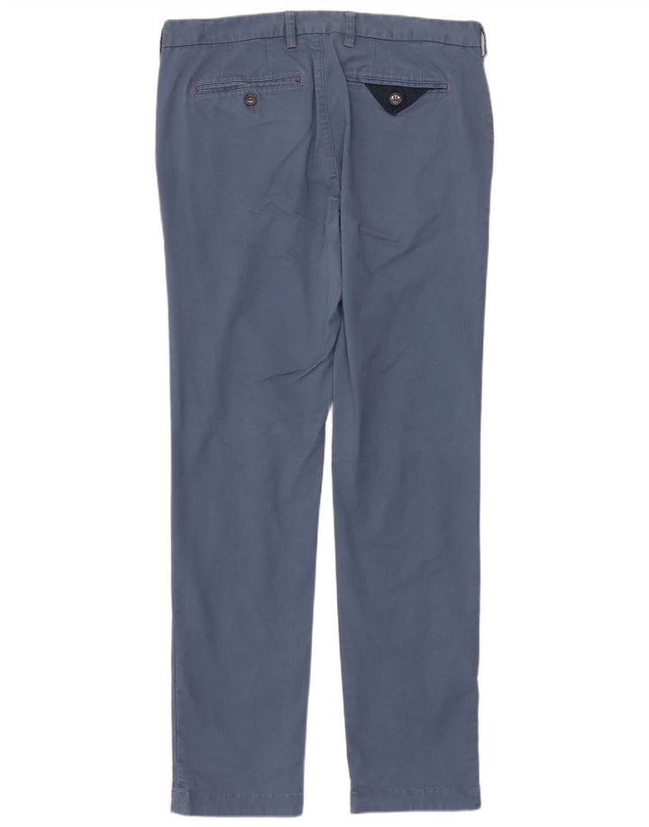 TED BAKER Pantaloni drepți pentru bărbați L32 L32 Bumbac albastru