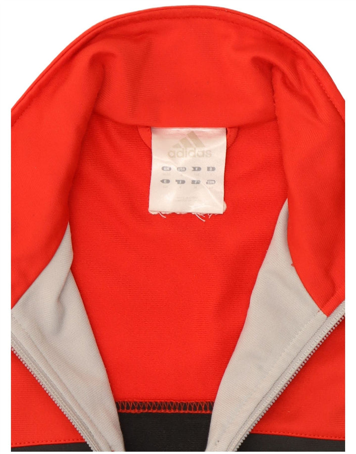 Jachetă de trening Adidas pentru bărbați Marea Britanie 36/38 Poliester Colorblock Roșu Mic